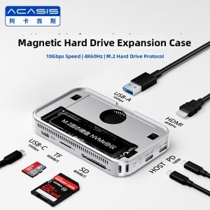 Acasis | Magnetic SSD Expansion Cooler DIY Hard Drive External Storage for Mac Mini Multifunction Dock
