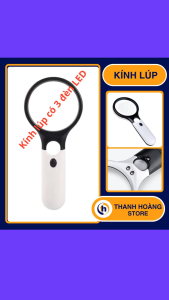 KÍNH LÚP CẦM TAY 3 ĐÈN LED – SOI RÕ TỪNG CHI TIẾT DÙ NGÀY HAY ĐÊM! - Kính lúp cho người già