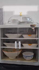 NAIBA - FOOD CABINET BISTRO (NANDOS)/rak lauk matang 3 susun/rak serbaguna/drop only