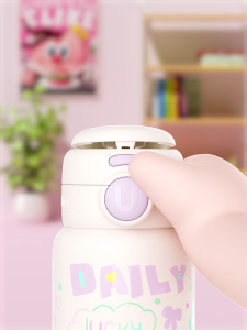 กระติกเก็บอุณหภูมิ ฝา 2 แบบ 500ml. Uooha Littles สแตนเลส 316L เก็บเย็น-เก็บร้อน เทไม่หก ตกไม่แตก