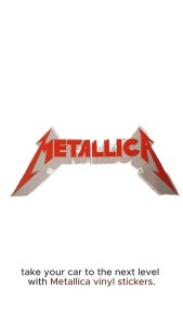 METALLICA ROCK N ROLL BAND VINYL STICKERS