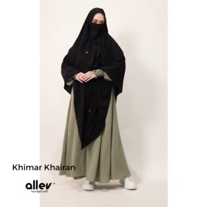 Allev Semi French Khimar Soft Pad Khairan - Hitam