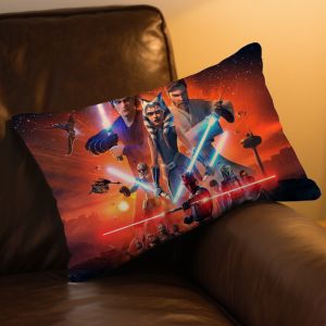 Star Wars | S-Star Movie Wars Cool Cushion Cover Rectangle Pillow Case Printing Bedside Sofa Room Home Decoration Pillowcase