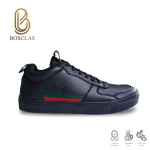 SEPATU KASUAL BERTALI DOFF HITAM DAN COKLAT ANTI LICIN  BOSCLAY ITALIA