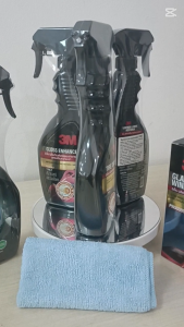 Bộ 5 món chăm sóc xe toàn diện gồm chống bám nước rửa kính đánh bóng sơn vệ sinh da nội thất lốp xe 3M 3M-CBTDM - tặng khăn lau ô tô chuyên dụng
