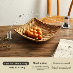 SHELI | Vintage Woven Style Tea and Snack Basket