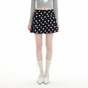 Unifree | Dotted High Waist A-Line Skirt