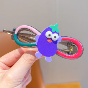 DUBAO | Non-Damaging Hair Clamp for Baby Girls Cartoon Design Side Comb