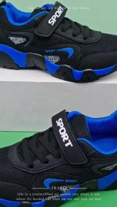 Childrens Boys Mesh Sneakers Sports Running Fashion For Kids Outdoor Tennis Casual Student Flat Walking Shoes Non-Slip