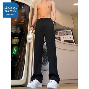 Jeanswest | Comfort High Waist Slim Fit Mens Straight Leg Trousers