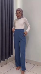 CELANA KULOT KNIT PREMIUM VIRAL Celana panjang wanita dewasa Bawahan wanita kekinian korean style