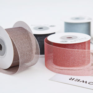 Transparent Silk Ribbon Snow Fabric Ribbon Satin Ribbon Colorful Ribbon Cloth Strip Bouquet Handmade Diy Gift Material Thick Ribbon