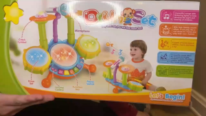 MINSINE Childrens drum set and drumming toys early education puzzle music drum toys