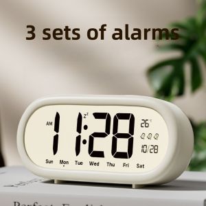 1PC Alarm Clock for Students Large Screen Clear Numbers New Smart Electronic Clock Desktop Childrens Home Products