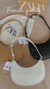 GROSIR TASKU Tas ZARA selempang wanita terbaru 2023 Termurah Tas Bahu wanita Varian Warna HITAM Bahan miniso tebal Tas kerja Tas kondangan BISA COD
