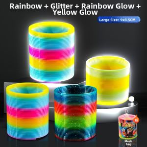 WEIBAI | Glow In Dark Magic Rainbow Spring Toy