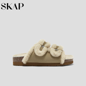 Spring New Thermal Fur Loafer Sandals