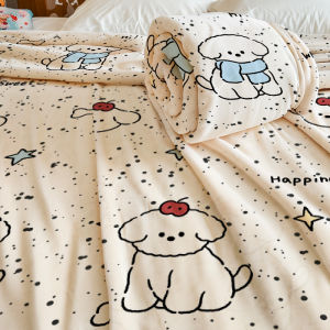 Khăn Trải Giường Bằng Vải Nhung San Hô Sữa Mềm Mại Dùng Làm Chăn Nướng Trưa Chăn Máy Lạnh Sofa Khăn Choàng Văn Phòng Chất Liệu Polyester Nguyên Chất Đồ Dùng Sinh Hoạt