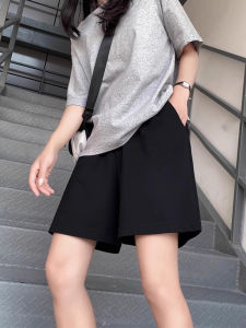 High Waist Cotton Sport Shorts Women Summer Thin Loose Casual Straight Leg Running Pants Five Inches Wide Leg Loose Fit