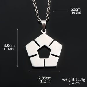 Miniso | Anime BLUE LOCK Pendant Women Soccer Sign Necklaces Woman Fashion Creative Chain Silver Color Cosplay Collier