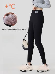 MiiOW | Thickened Fleece Womens Thermal Pants Outerwear Autumn Winter Special Thick Base Layer Velvet Pants Cat Person MiiOW
