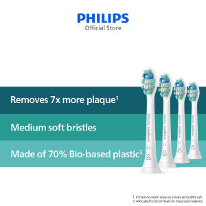 Philips Sonicare C2 Optimal Plaque Defense ToothBrush Head 4 Pack - HX9024/14
