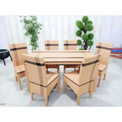 1 set meja makan 6 kursi