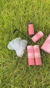 PINKFLASH Waterproof Eyebrow Cushion Stamp with 10 Reusable Stencil Set 1 E19