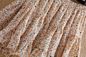 Váy Ngắn Họa Tiết Hoa Voan Cho Nữ Mùa Hè 2024 Váy Ngắn Xếp Ly in Họa Tiết Mới Váy Ngắn Chống Ánh Sáng Váy Ngắn Xếp Ly