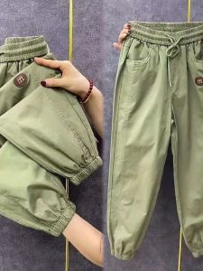 Quần Dài Nam Ice Silk Mùa Hè Mỏng Thời Trang Nhanh Khô Thể Thao Quần Dài Rộng Rãi Thường Ngày Quần Dài Ống Rộng