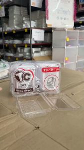 (ชุดละ 2 แพค) กล่องใส TC - 101 (OPS) ไม่เป็นไอน้ำ แพคละ 100 ชิ้น ยี่ห้อTC
