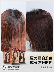 South Korea RYO/Lv Xuancai hair dye plant foam hair dye natural non irritating white hair pure dark brown