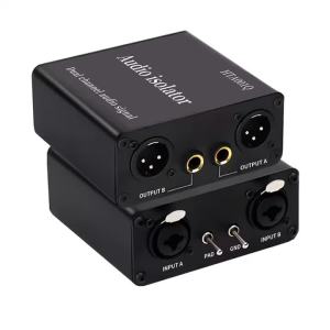 Audio isolator noise reduction DI ground box 6.35 to cannon Stereo agricultural electric guitar sound card show noise eliminatio