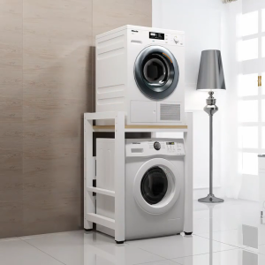Washing Machine Rack Cylinder Dryer Double Layer Floor Integrated Shelf Bathroom Balcony Stacking Rack