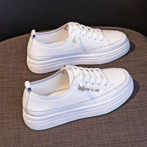 Womens Genuine Leather Slip-On Casual Shoes Breathable Versatile Flat Bottom Soft Sole Comfortable Everyday Sneakers