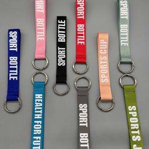 Handheld Insulated Water Bottle Rope Keychain Universal Water Cup Hanging Strap Buckle Accessory Durable Fabric Rope from China