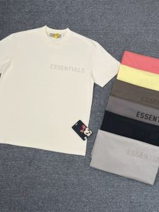 Essentials FOG Eighth Season Street Style Cotton T-Shirt Lettering Short Sleeve Loose Fit Casual Top for Men And Women
