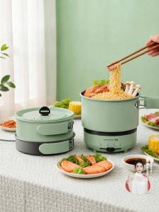 [China Plug Without Adapter] Royalty Line | Portable Multi-Function Electric Hot Pot for Travel 1 Person