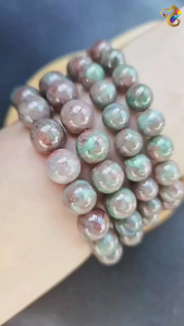 Premium Grade Natural Dual-Tone Red Green Ruby Red Garnet Bracelet