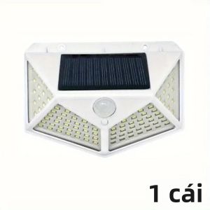 100 Đèn LED Năng Lượng Mặt Trời Ngoài Trời Với Cảm Biến Chuyển Động PIR Đèn Tường Chống Nước Cho Sân Vườn Cầu Thang Đường Phố Sân Sân Trang Trí Sân Vườn