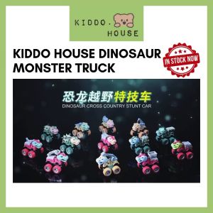 Kiddo House Dinosaur Monster Trucks Kid Toys Car Kereta Mainan Kanak-Kanak Fire Truck Army Truck