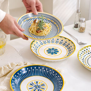 JINJIE | Scandinavian Style Ceramic Dish New Design Underglaze Porcelain Tableware