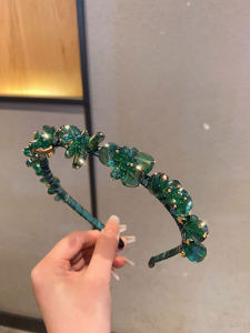 เครื่องประดับผมสไตล์เกาหลีระดับไฮเอนด์แบบเรโทรประดับเพชรเทียมระยิบระยับสำหรับฤดูร้อน คลิปหนีบผมสุดเก๋ไก๋