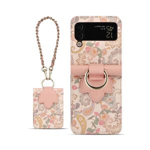 For Samsung Galaxy Z Flip 7 Case Z Flip 7FE 6 5 4 3 Folding Screen Premium Leather Premium Elegant Trendy Phone Cover