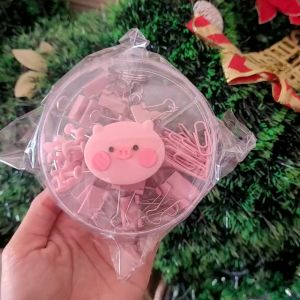 Set Ghim Kẹp Cài Giấy 72 Chi Tiết Màu Pastel Cute Tiện Lợi Hộp Ghim Văn Phòng Bấm Học Sinh