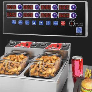 ดิจิตอล USB ชาร์จตัวจับเวลาครัว 8 หน้าจออุปกรณ์เสริมเครื่องครัวสําหรับไก่ทอดและชิปทําอาหาร Chronometer