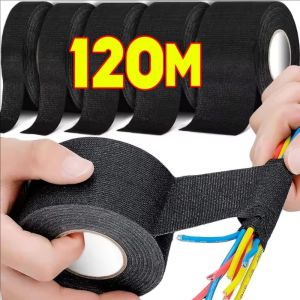 15/120 Meter Heat-resistant Flame Retardant Tape / Electrical Insulating Fabric Tapes / 8/15/19mm Wiring Harness Tape / Auto Cable Protection Cloth Tape