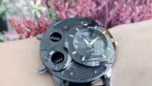 HAMURA Jam Tangan Analog Luxury Quartz Casual Unik Jam Tangan Pria Tahan Air Tahan Gores Keren Buat Gaya Tren Kekinian Korean Watch Strap Tali Kulit