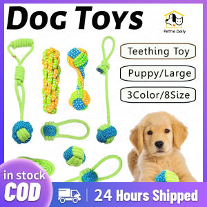Pet Dog Toys Puppy Toys Chew Teeth Clean Toys Grinding Teeth Traning Fun Playing Cotton Rope Ball Puppy Toys