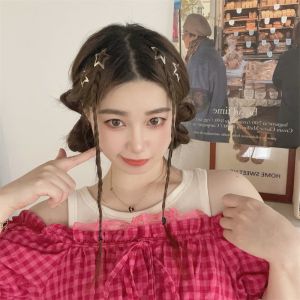 Star Hair Clip Hair Pin Cute Girl Metal Five Pointed Star Sweet Cool Bangs Clip Versatile bb Clip